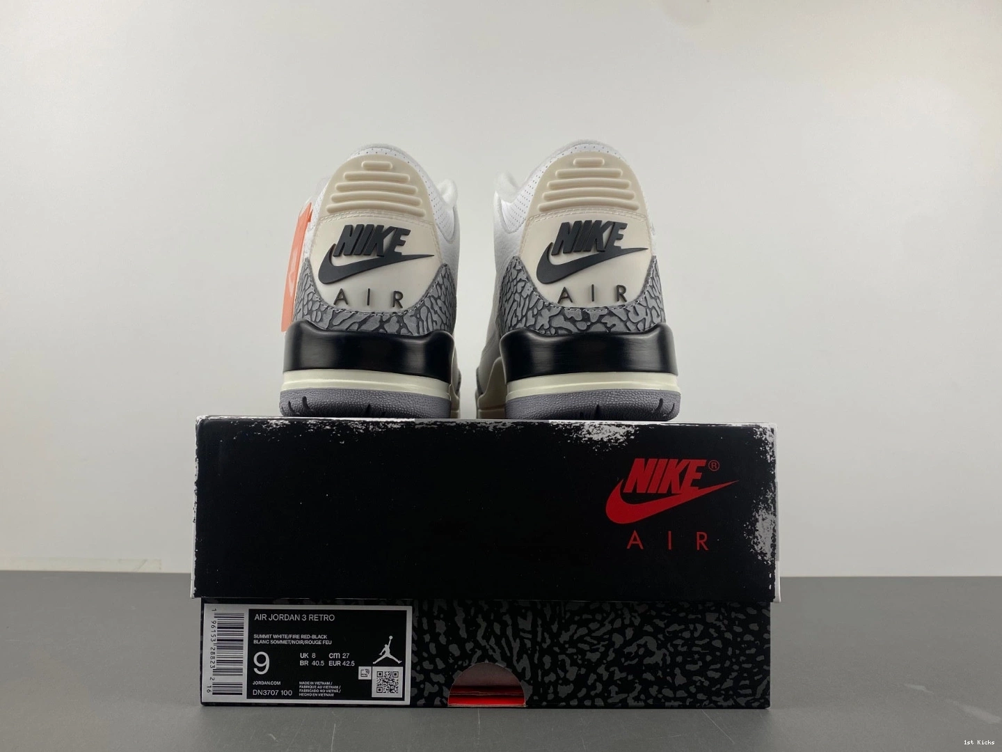 Air 3 Retro DN3707-100 jordan Cement'  'White 0311